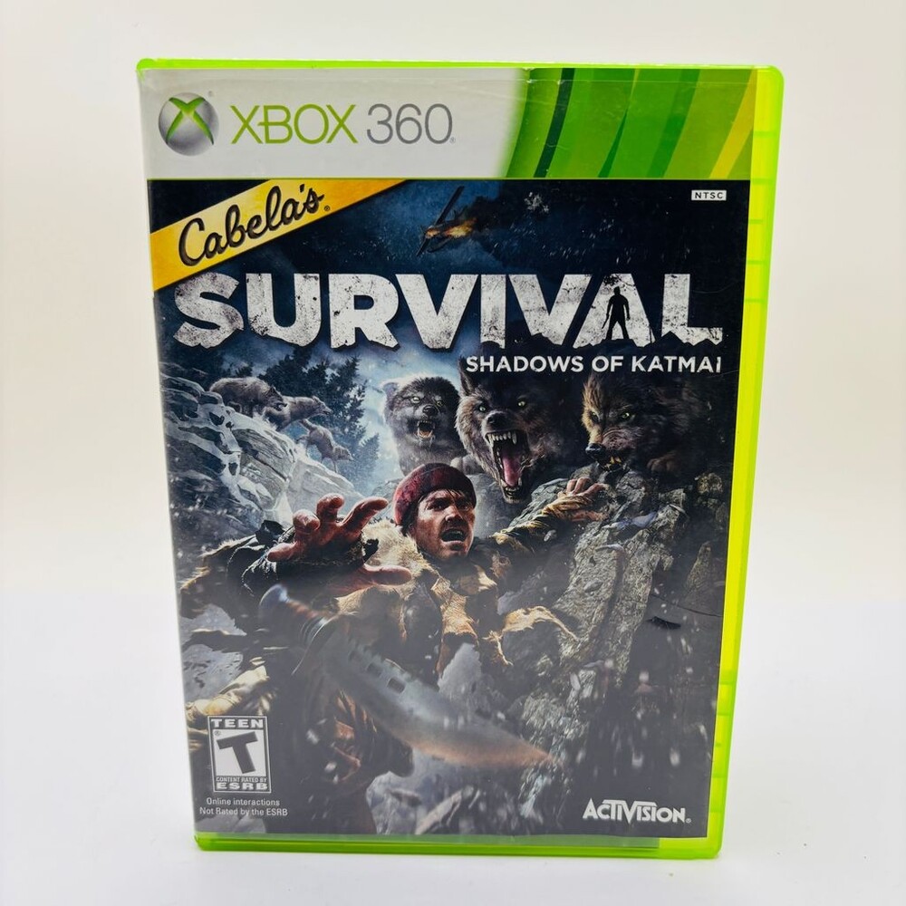 Cabela's Survival: Shadows of Katmai (Xbox 360, 2011) Complete W/ Manual
